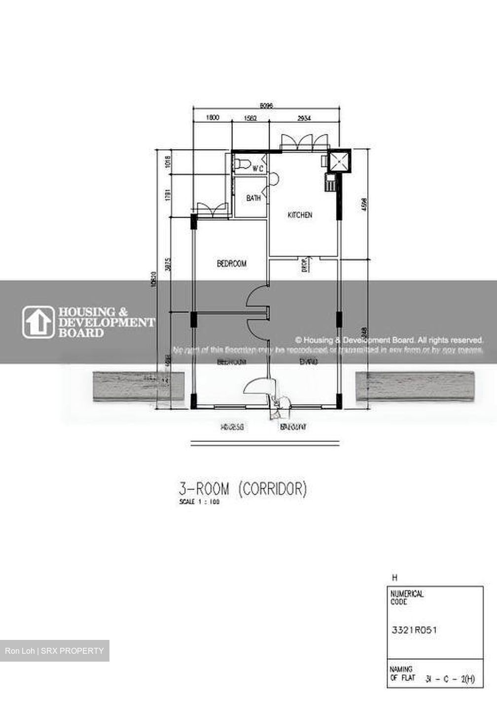 Blk 1 Bedok South Avenue 1 (Bedok), HDB 3 Rooms #543150551